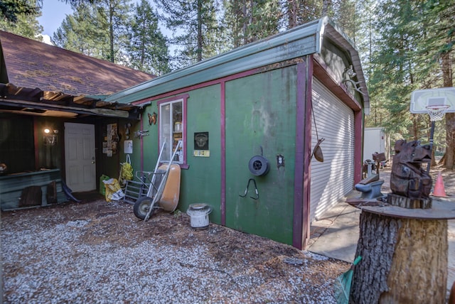 view of outbuilding