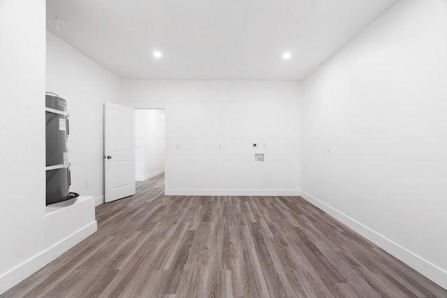 unfurnished room featuring light hardwood / wood-style floors