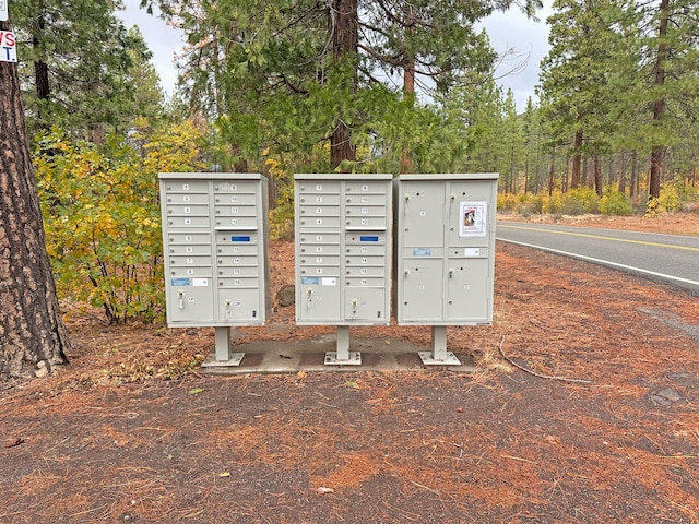 view of community with a mail area