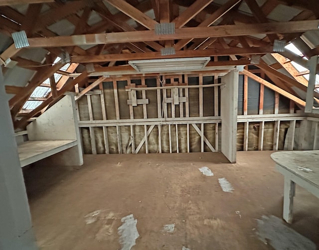 view of attic