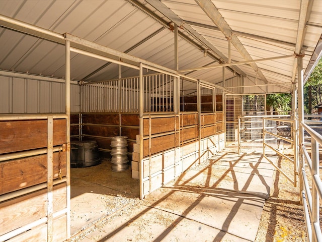 view of horse barn