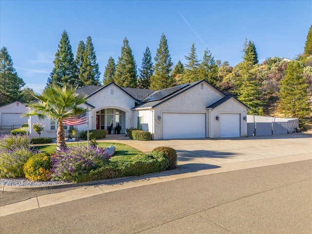 ranch-style house with a garage