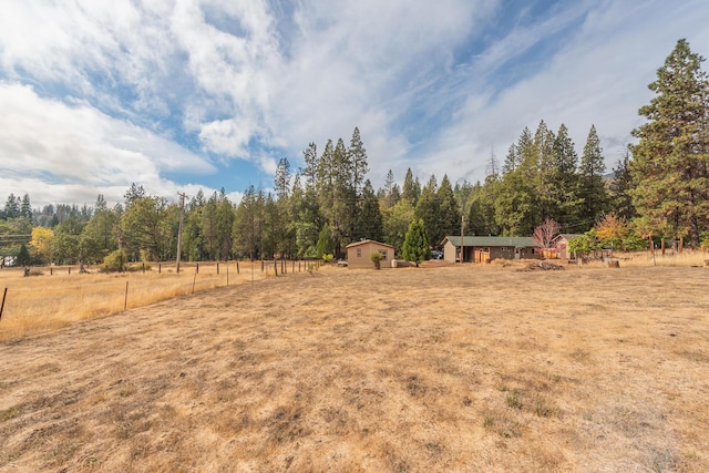 1260 E Weaver Creek Rd, Weaverville, CA 96093 - view of yard with fence, a view of rural / pastoral area, and a wooded view
