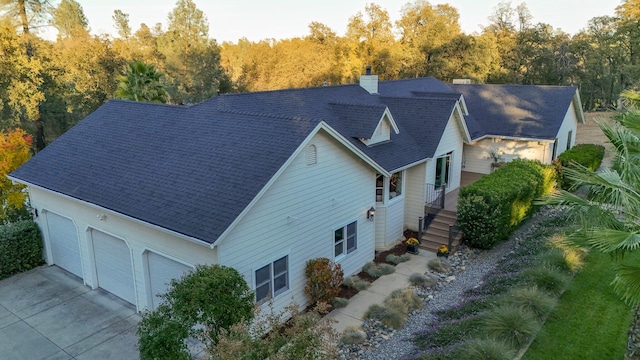 birds eye view of property