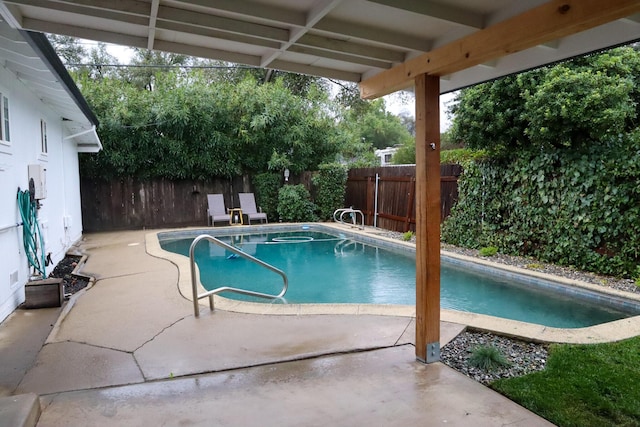 view of pool with a patio area