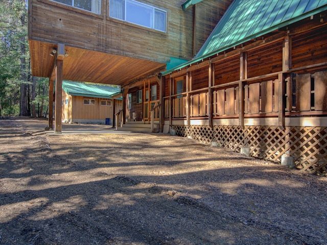 view of horse barn