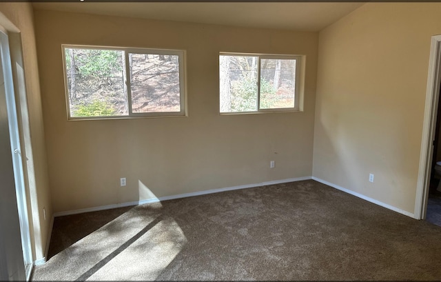 view of carpeted empty room