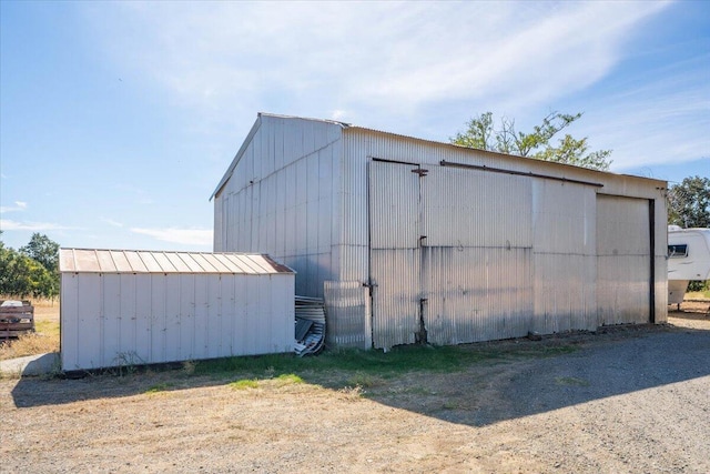 view of outdoor structure