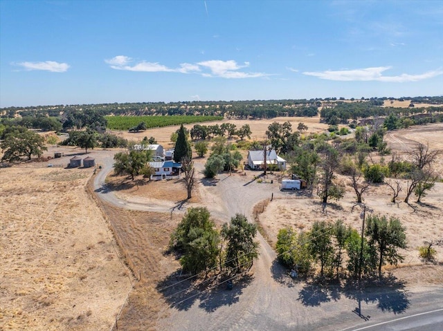 drone / aerial view featuring a rural view