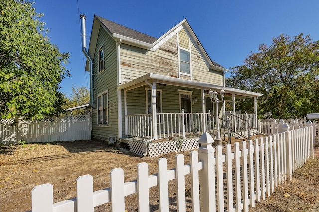 farmhouse with a porch