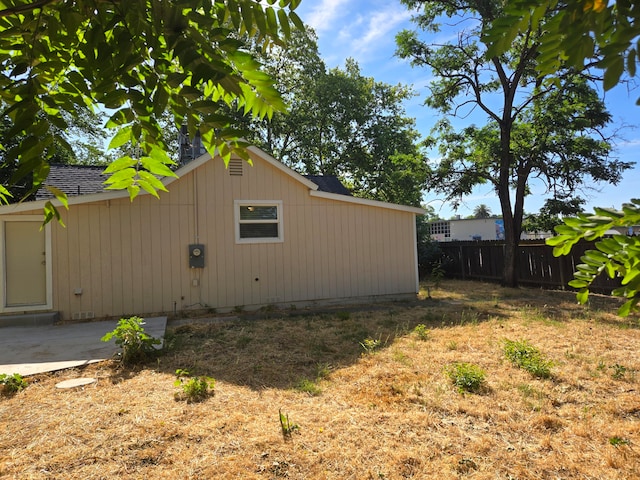 view of home's exterior featuring a patio area