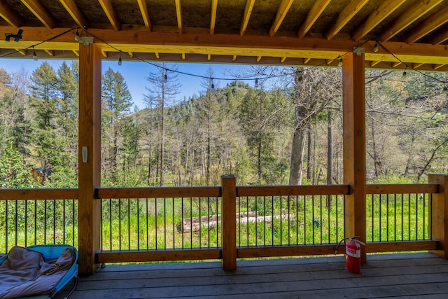 view of wooden terrace