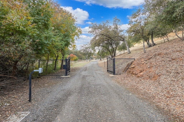 view of road