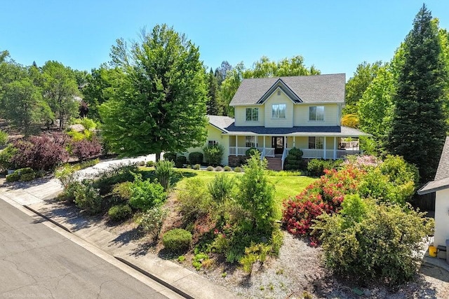 view of front of house with a porch