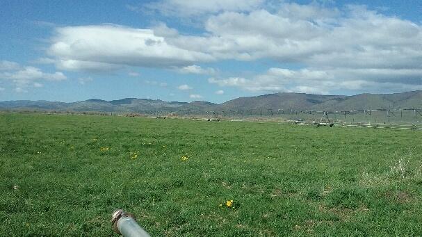 view of mountain feature with a rural view