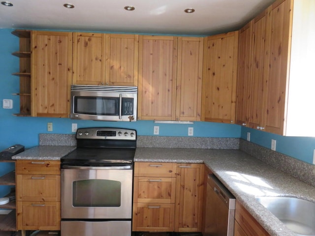 kitchen featuring appliances with stainless steel finishes