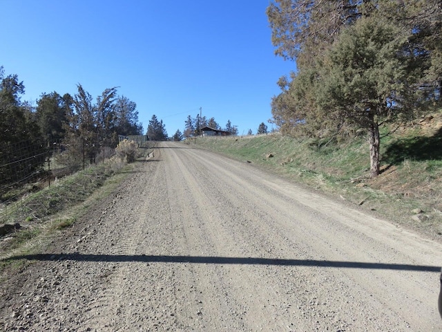 view of street featuring a rural view