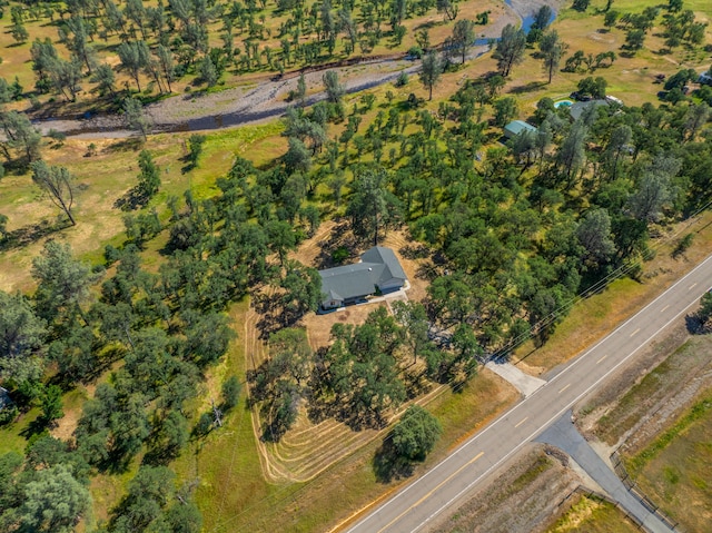 drone / aerial view featuring a rural view