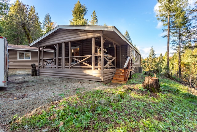 exterior space featuring a porch