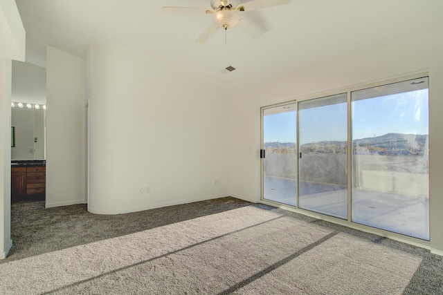 738 Sunriver Ln, Redding, CA 96001 - carpeted empty room featuring ceiling fan and baseboards