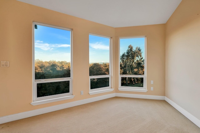 empty room with carpet flooring