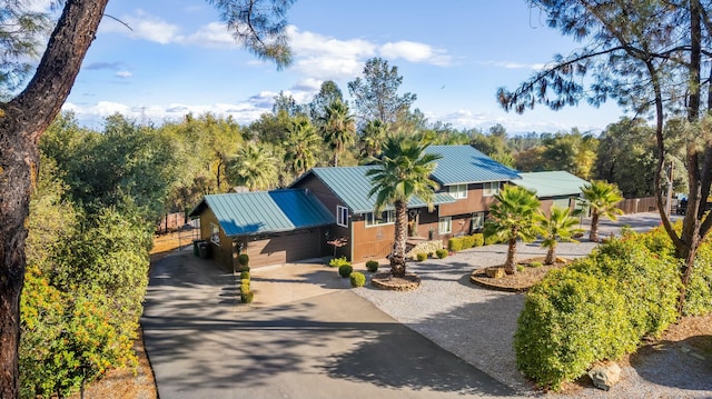 view of front of home featuring a garage