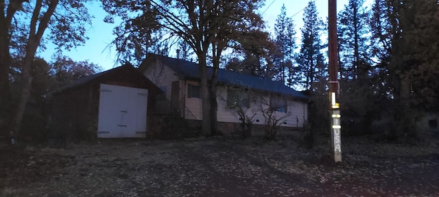 view of outbuilding