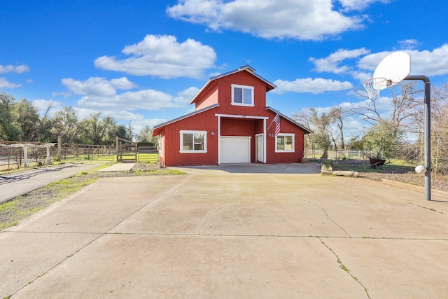 view of outdoor structure featuring a garage