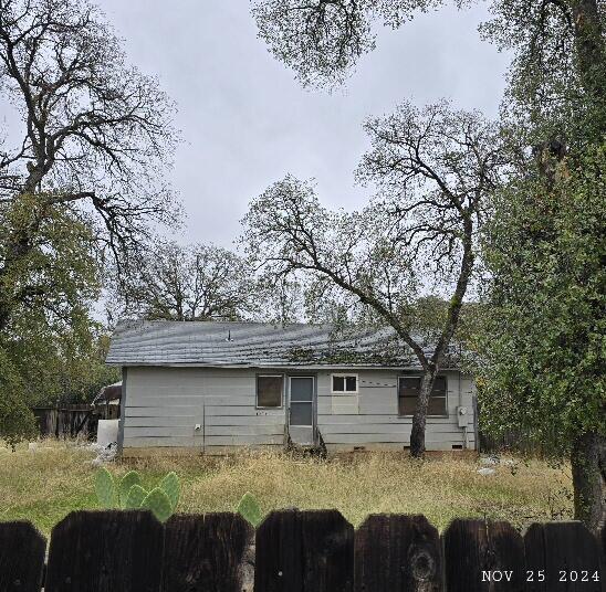 view of rear view of property