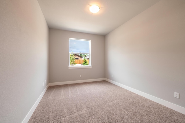 spare room featuring carpet