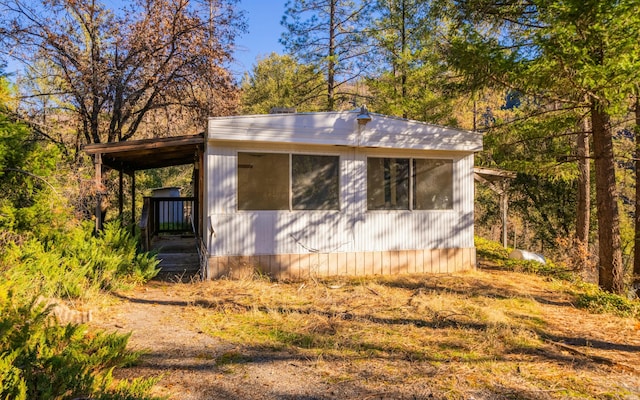 view of property exterior