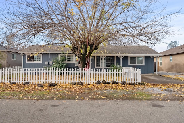 view of ranch-style home