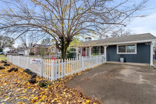 view of ranch-style house