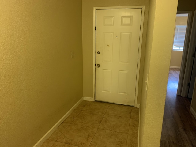 entryway with tile patterned flooring