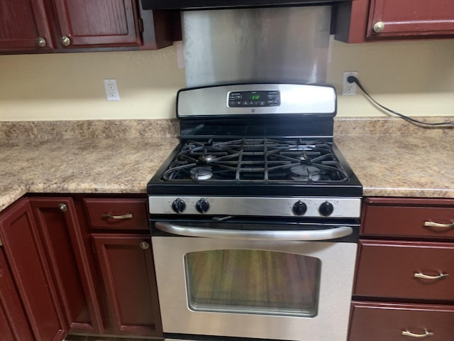 kitchen with gas stove