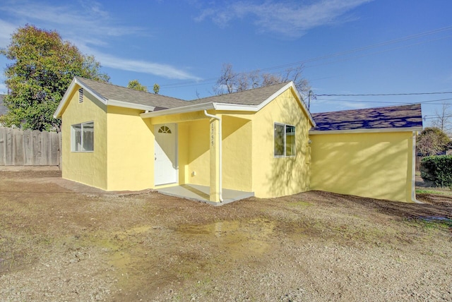 view of front of home