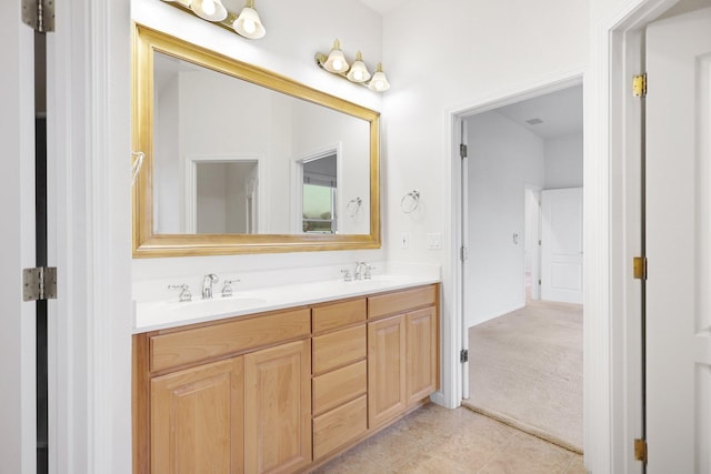 bathroom with vanity