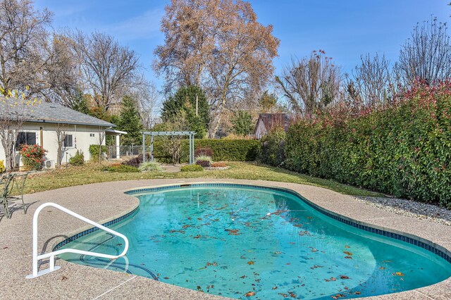 view of pool