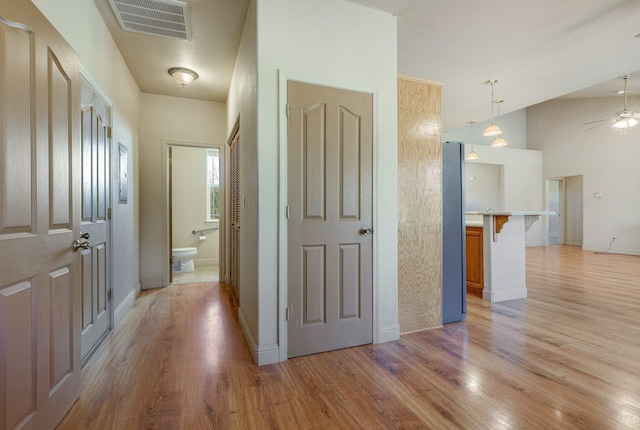 7899 Elmers Way, Shingletown, CA 96088 - hall with light wood-style flooring and baseboards