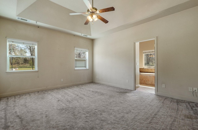 7899 Elmers Way, Shingletown, CA 96088 - carpeted empty room with healthy amount of natural light, ceiling fan, and baseboards