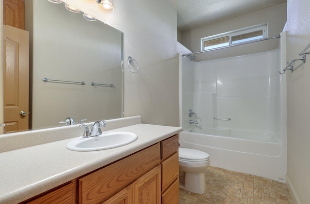 7899 Elmers Way, Shingletown, CA 96088 - full bathroom with toilet, vanity, and bathing tub / shower combination