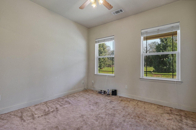 7899 Elmers Way, Shingletown, CA 96088 - carpeted empty room with plenty of natural light, ceiling fan, and baseboards