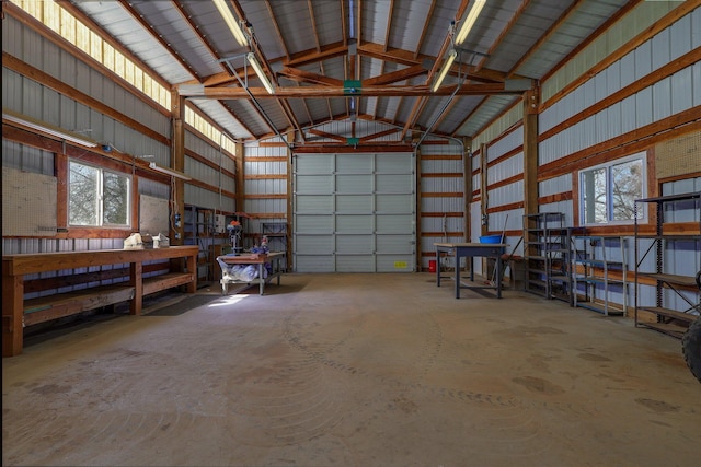 7899 Elmers Way, Shingletown, CA 96088 - garage featuring metal wall