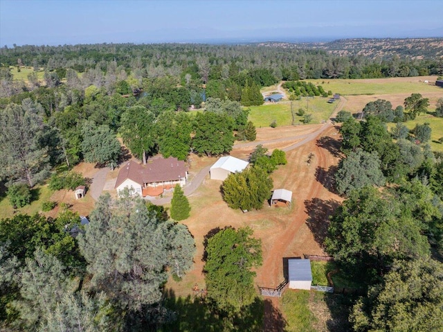 7899 Elmers Way, Shingletown, CA 96088 - aerial view of property and surrounding area with a forest