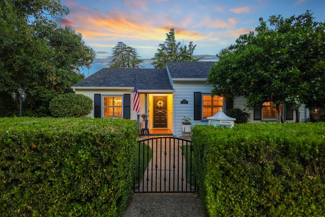 view of front of property