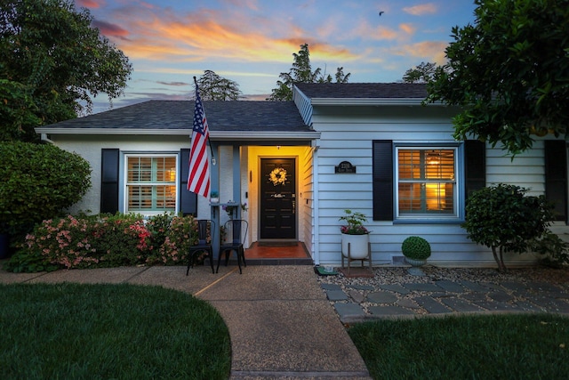 view of front of home