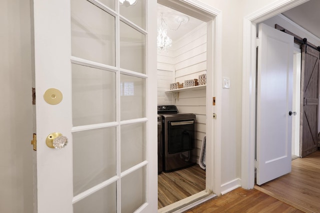 interior space featuring washer / clothes dryer