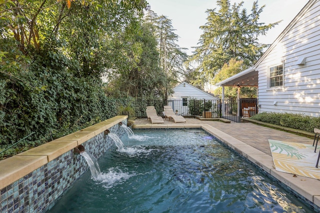 view of pool with a patio