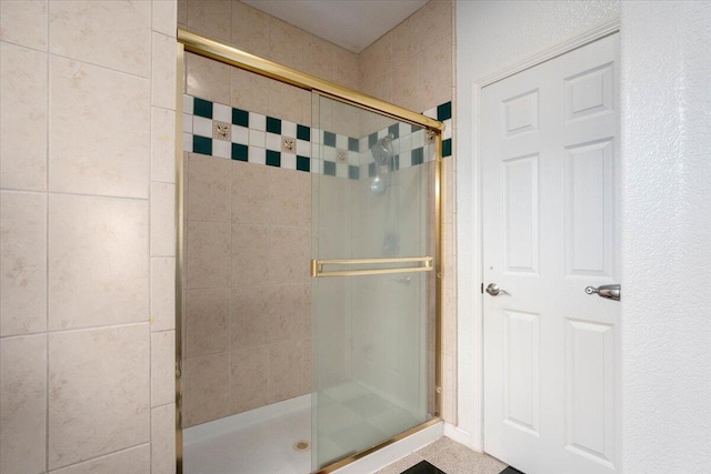 bathroom with walk in shower