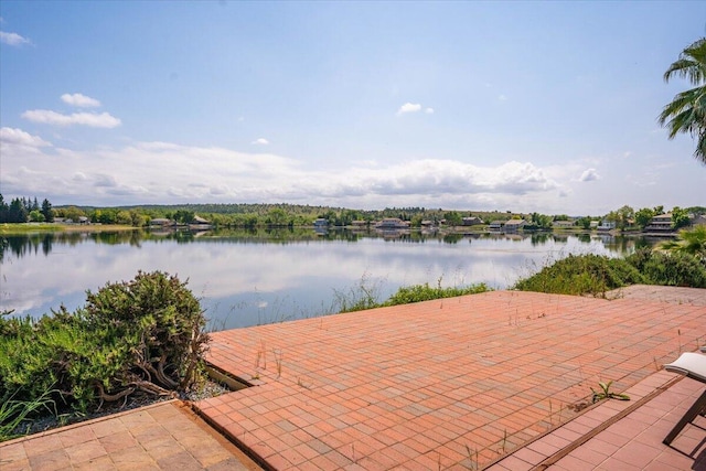 view of water feature